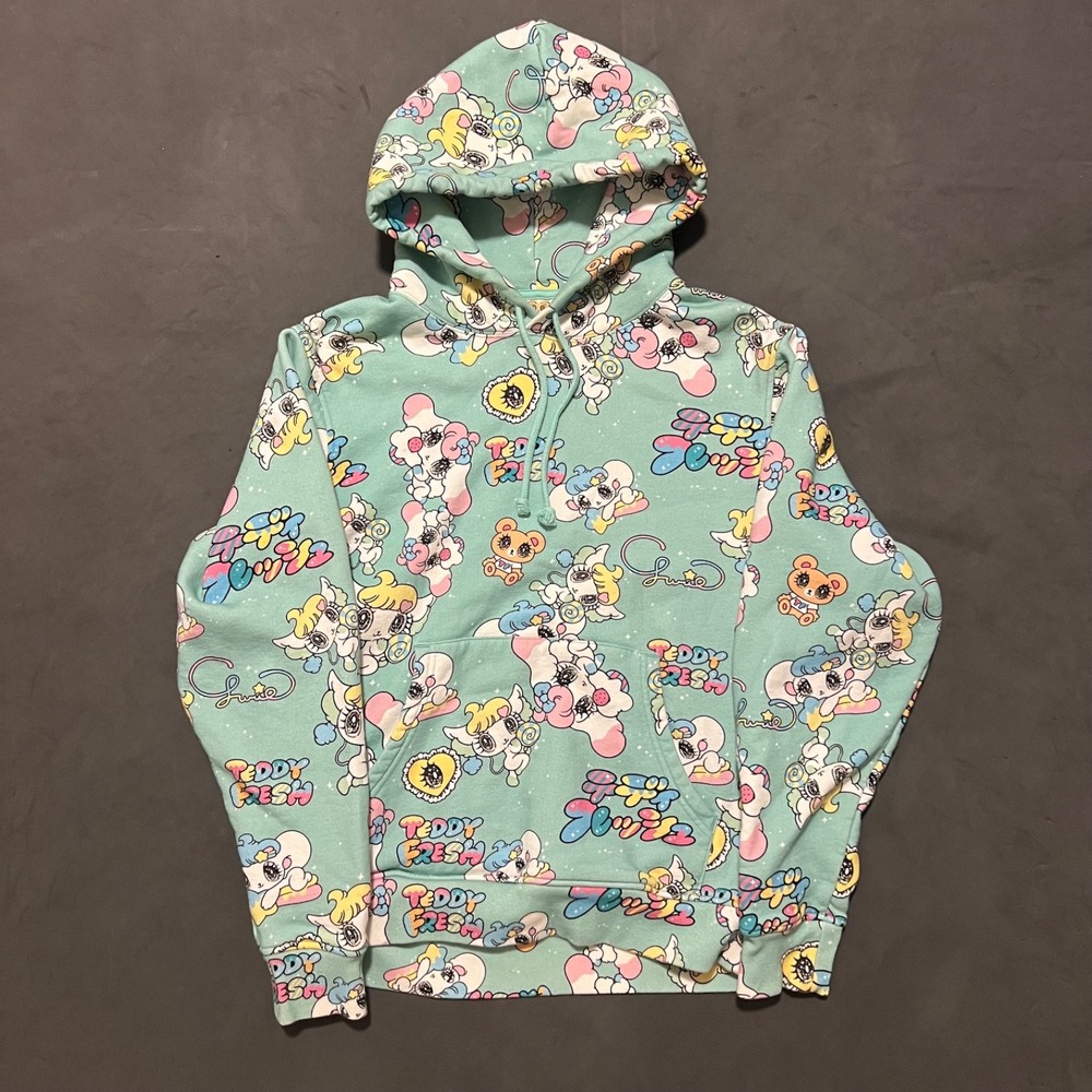 RARE Teddy Fresh TF x Yurie Sekiya Hoodie Size M‎ Mint Colorful Anime Tokyo 2021
